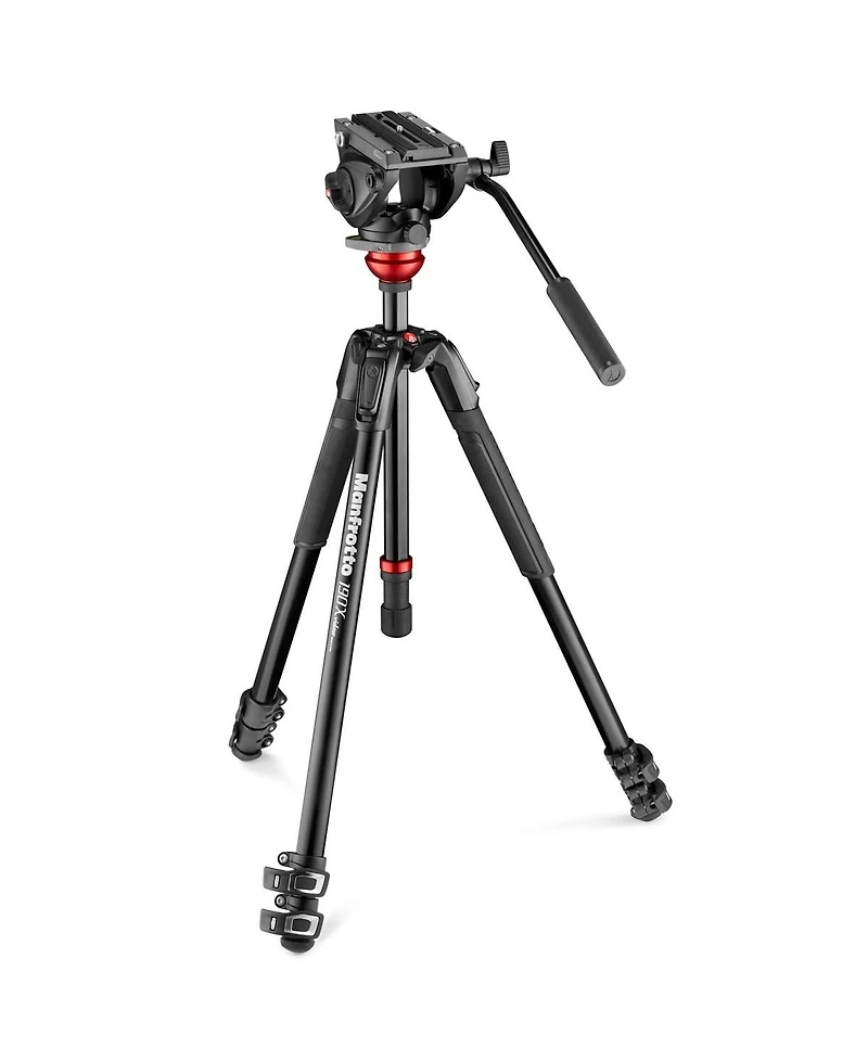 Manfrotto 190X 3-Section Aluminum Video Tripod with 500 Fluid Video Head