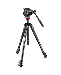 Manfrotto 190X 3-Section Aluminum Video Tripod with 500 Fluid Video Head