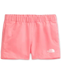 The North Face Toddler Girls' 2T-7 Coral Crush Logo Weather Phantom Print Class V Shorts