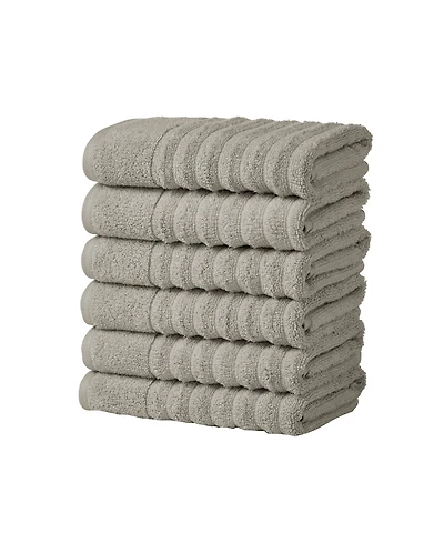 Linery & Co. Luxury 100% Combed Cotton 6-Pack Hand Towel Set