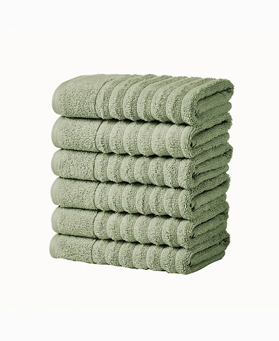 Linery & Co. Luxury 100% Combed Cotton 6-Pack Hand Towel Set