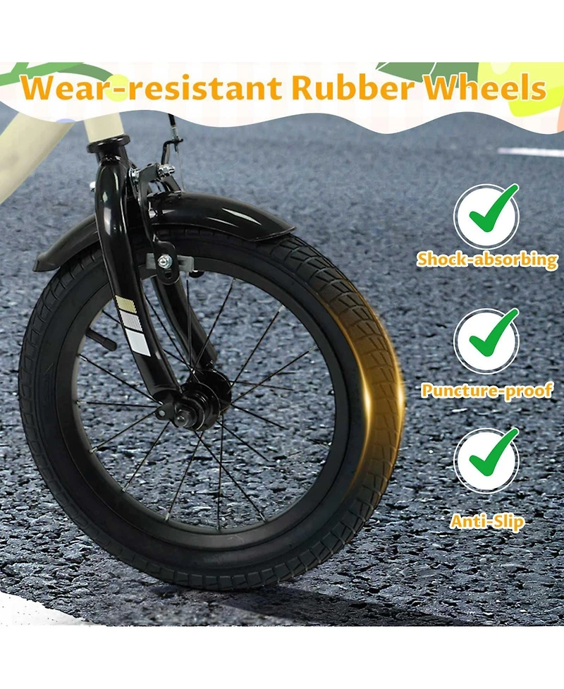 Mecale Kids Bike Sport Bicycle with Removable Training Wheels