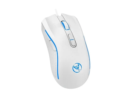 Risokeys Wired Gaming Mouse: 7-Button, 3200DPI, 7-Color Glow, Ergonomic for Gaming/Office, Easy-to-Use for Gamers/Professionals