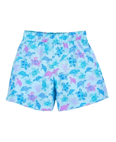 Florence Eiseman Toddler Boy Turtle Print Swim Trunk
