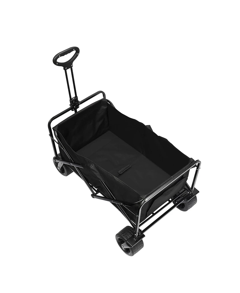 All-Terrain Folding Wagon with 5-inch Wheels & Compact Storage