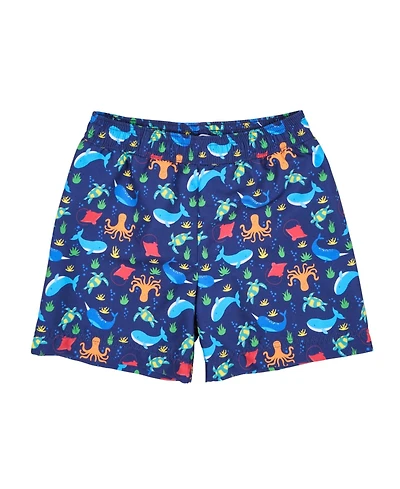 Florence Eiseman Toddler Boys Under The Sea Print Swim Trunk