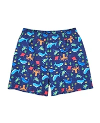 Florence Eiseman Toddler Boys Under The Sea Print Swim Trunk