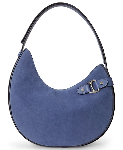 Lauren Ralph Tasha Medium Suede Shoulder Bag
