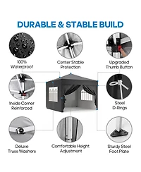 Sugift 10 Ft. W x 10 Ft. D Steel Patio Gazebo