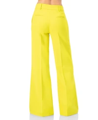 Ivonne Women's Wide-Leg Trousers with Side Pockets