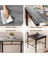 Ironck 29.1" W Dining Table Set for 2