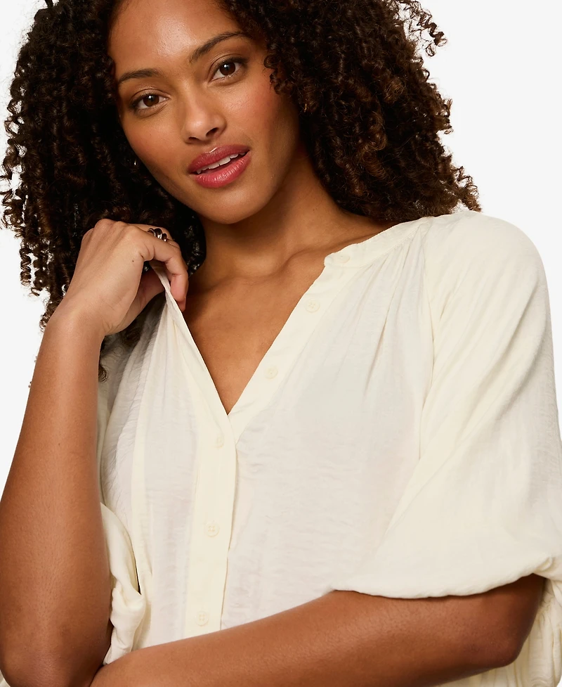 Sanctuary Women's Plenty of Love Bubble Blouse Top