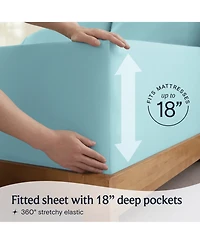 3PC Silky Soft Cooling Deep Pocket Performance Sheet Set