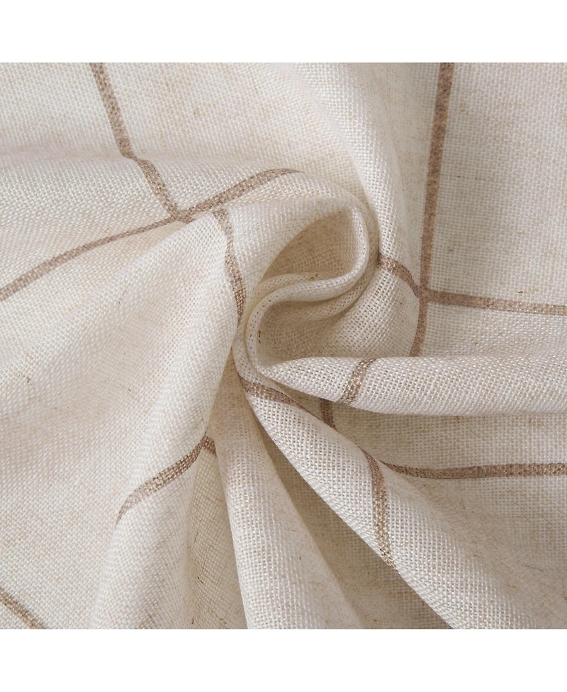 Elrene Home Fashions Brighton Windowpane Plaid Blackout Window Curtain Panel