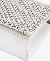 I.n.c. International Concepts Crystal and Imitation Mini Pearl Clutch Hanbag, Macy's Exclusive