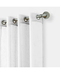 Elrene Carmen Sheer 114" x 108" Extra-Wide Indoor/Outdoor Grommet Curtain Panel with Tieback