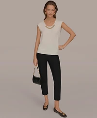 Donna Karan New York Women's Scoop Neck Top