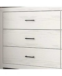 Homsee White Mirror Finished Wooden 9-Drawer Chest of Drawers, Dresser