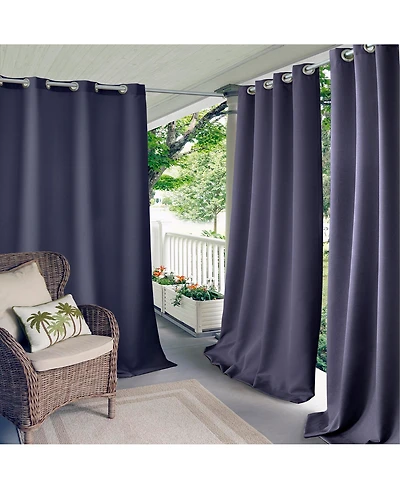 Elrene Home Fashions Connor Solid Indoor Outdoor Window Curtain