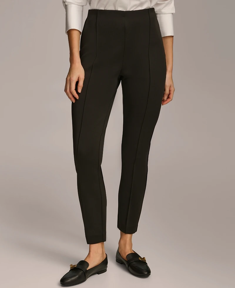 Donna Karan New York Petite Mid-Rise Ankle-Length Pants