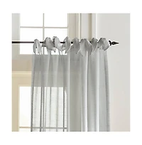 Elrene Home Fashions Vienna Tie-Top Sheer Window Curtain