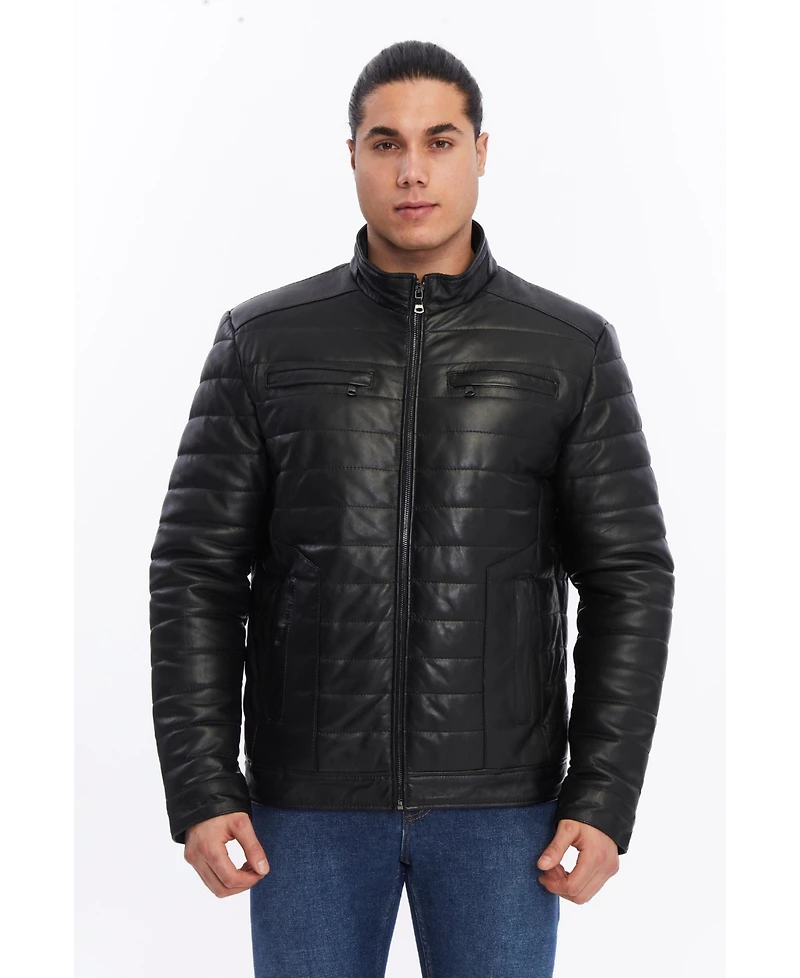 Furniq Uk Men's Light Puffer Jacket with Front Pockets