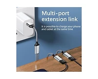 Risokeys 1-to-2 Usb Hub, High-Speed Data Transfer, Compact Portable Adapter for Laptop/Car, Ideal for Travelers,Car Owners