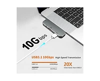 Risokeys 5-in-1 Usb C Hub with 100W Pd Charging, 4K Hdmi & 3.5mm Audio Jack– Ideal for Professionals, Students & Gamers