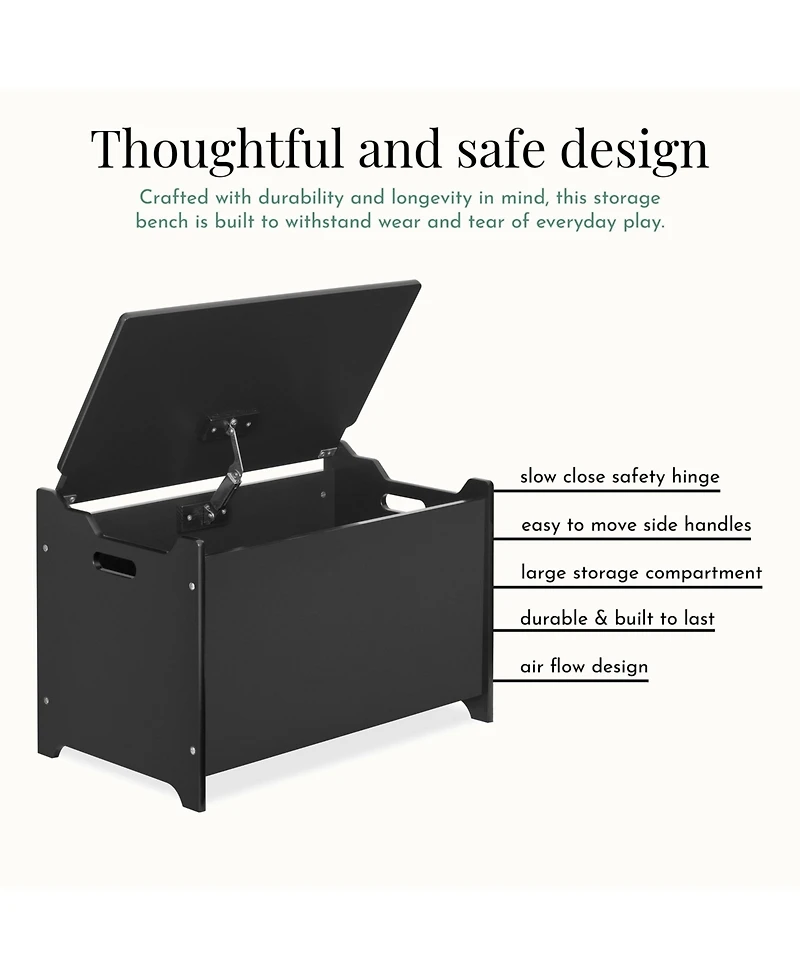 Evolur Wooden Toy Chest Organizer