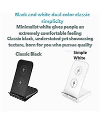 Risokeys 15W Fast Charging Wireless Charger with Charging Port