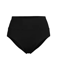 Lands' End Women's Petite Pinchless High Waisted Bikini Bottoms