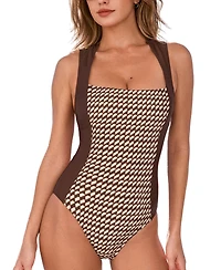 Cupshe Women's Cross-Back Straps One-Piece Swimsuit