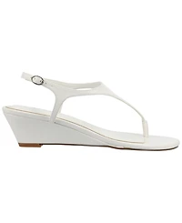 Journee Collection Women's Kathryn Ankle Strap Low Wedge Sandals