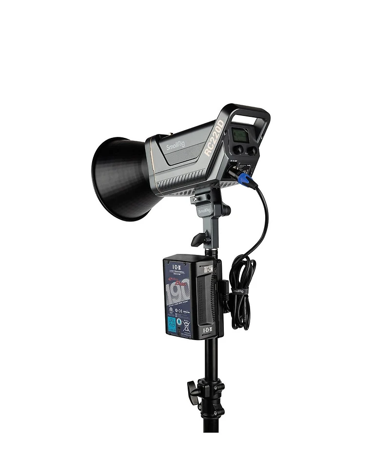 SmallRig Rc 220D Daylight Cob Led Video 2-Light Kit, Bundle with 10' Turtle Base C-Stand