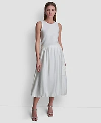 Dkny Women's Pull-On Bubble Hem Cargo Skirt