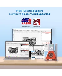 Zachvo Nano Portable Laser Engraver: 5000mm/s Speed, 0.01mm Precision, Cuts 6mm Wood & 4.5mm Acrylic, LightBurn