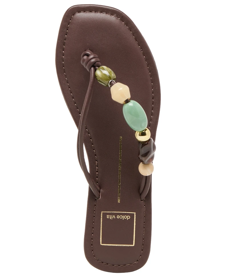 Dolce Vita Women's Cely Embellished Thong Flip-Flop Sandals