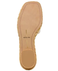 Dolce Vita Women's Dixi Slide-Low Raffia Heel Dress Sandals