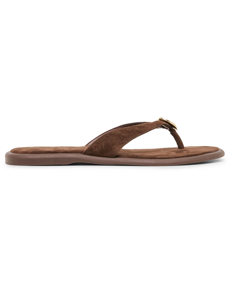 Dolce Vita Women's Jaina Dome Embellished Thong Flat Sandals