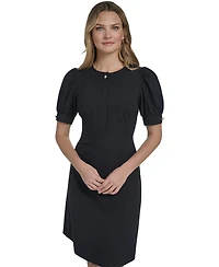 Jessica Howard Women's Puff-Sleeve Short Dress