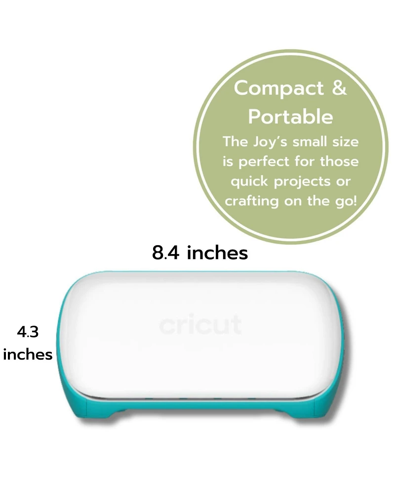 Cricut Joy Cutting Machine Bundle with 7 Smart Iron-On Rolls - Compact Vinyl Cutter for Custom Apparel & Diy Crafts
