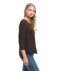 Wilt Clothing Women's 3/4 Sleeve Mock Layer Tee