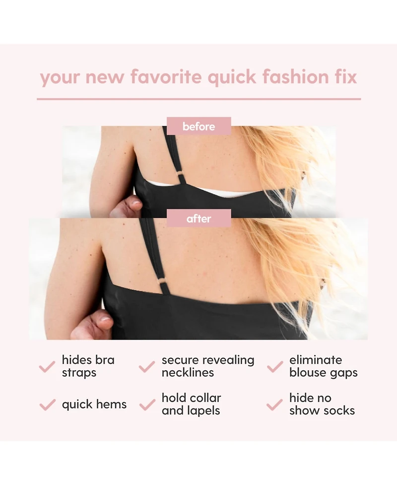 M3 Naturals Women's Invisible Double-Sided Fashion Tape | Clear Body & Clothing Tape Clothing Tape to Keep Clothes in Place| 100 Count