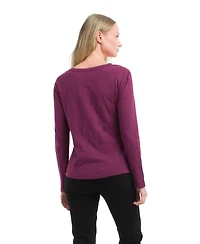 Wilt Clothing Women's Long Sleeve Ruched Side Tee