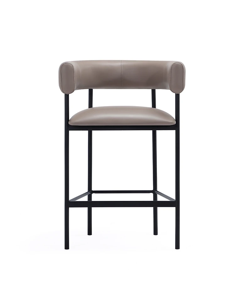 Onda 35.8" Faux Leather Upholstered Counter Stool