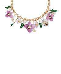 Betsey Johnson Faux Stone Betsey's Bouquet Statement Necklace