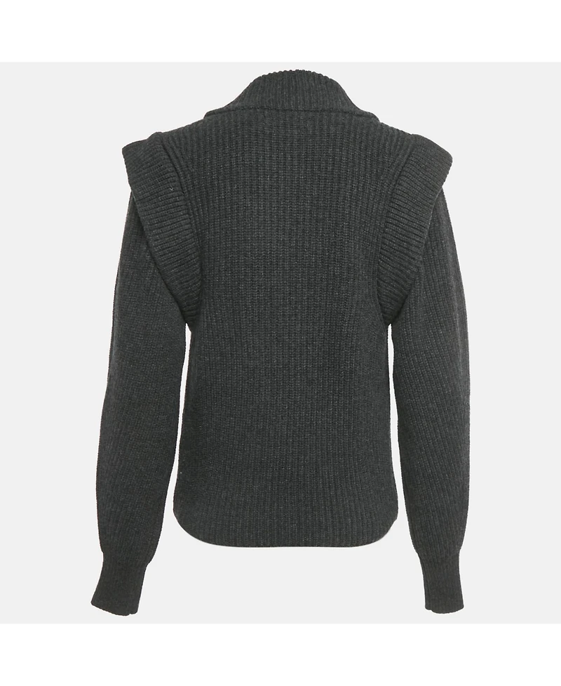 Pre-Owned Isabel Marant Women's Rib Knit Ruffled Poppy Sweater