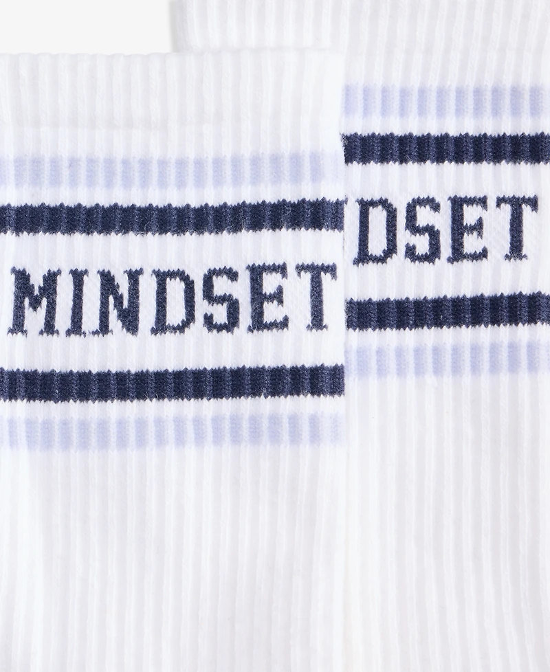 Id Ideology Women's Mindset Graphic Crew Socks, Macy's Exclusive