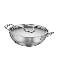 Tramontina Utsava Tri-Ply Clad Stainless Steel 3.75-Quart Covered Kadai