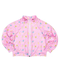 Florence Eiseman Little Girls Golf Print Performance Knit Jacket